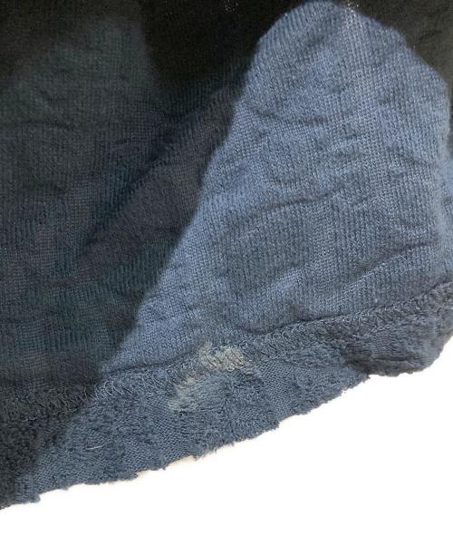 Christian Dior（クリスチャン ディオール）Christian Dior (クリスチャン ディオール) オブリークジャガードパイルTシャツ ネイビー サイズ:Lの古着・服飾アイテム