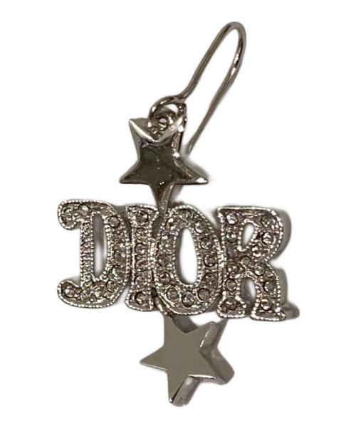 Dior（ディオール）DIOR (ディオール) スターモチーフロゴピアス シルバーカラーの古着・服飾アイテム
