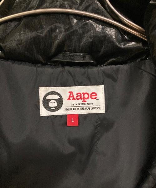 Aape BY A BATHING APE（エーエイプ バイ アベイシングエイプ）AAPE BY A BATHING APE (エーエイプ バイ アベイシングエイプ) 中綿ベスト ブラック サイズ:Lの古着・服飾アイテム