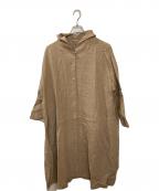 nest Robeネストローブ）の古着「高密度セーラーカラーワンピース」｜ブラウン