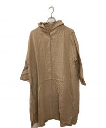 nest Robe（ネストローブ）の古着「高密度セーラーカラーワンピース」｜ブラウン