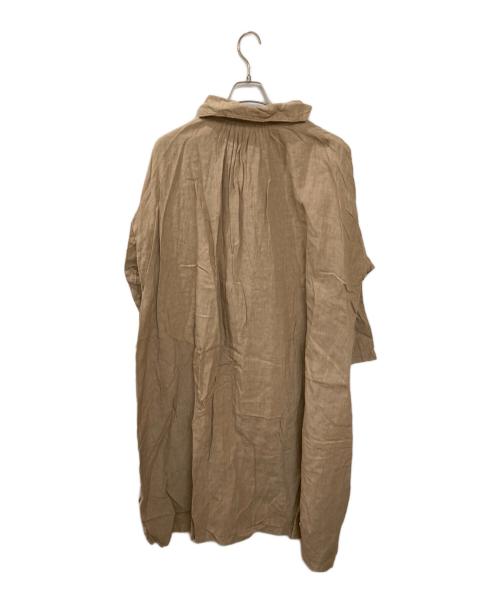 nest Robe（ネストローブ）nest Robe (ネストローブ) 高密度セーラーカラーワンピース ブラウン サイズ:FREEの古着・服飾アイテム