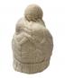 MONCLER (モンクレール) BERRETTO TRICOTニットビーニー ベージュ サイズ:実寸サイズをご確認ください：19000円