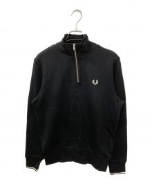 FRED PERRY（フレッドペリー）の古着「ハーフジップスウェット」｜ネイビー