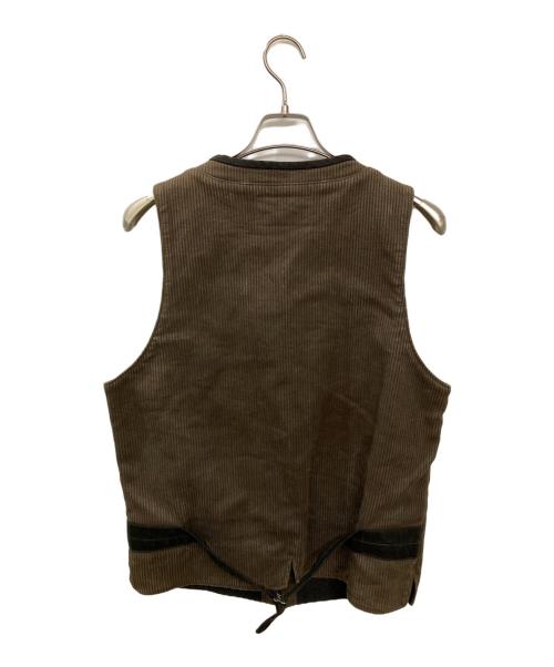 Joe McCOY（ジョーマッコイ）Joe McCOY (ジョーマッコイ) ピケワークベスト ブラウン サイズ:不明(実寸サイズをご確認ください)の古着・服飾アイテム
