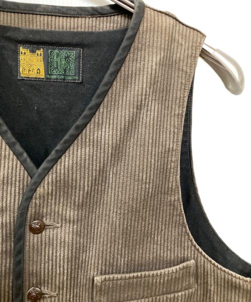 Joe McCOY（ジョーマッコイ）Joe McCOY (ジョーマッコイ) ピケワークベスト ブラウン サイズ:不明(実寸サイズをご確認ください)の古着・服飾アイテム