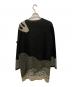 HIROKO KOSHINO (ヒロコ コシノ) ジャガードラメデザインニット ブラック サイズ:M：5000円