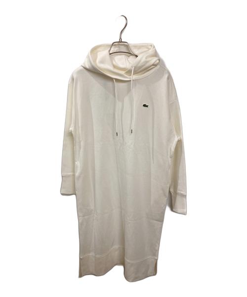 LACOSTE（ラコステ）LACOSTE (ラコステ) ダンボール ジャージィワンピース ホワイト サイズ:36の古着・服飾アイテム