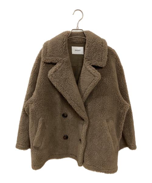 haunt（ハウント）haunt (ハウント) BOA COAT ブラウン サイズ:36の古着・服飾アイテム