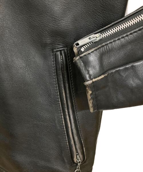 Schott（ショット）Schott (ショット) シングルライダースジャケット ブラック サイズ:38の古着・服飾アイテム