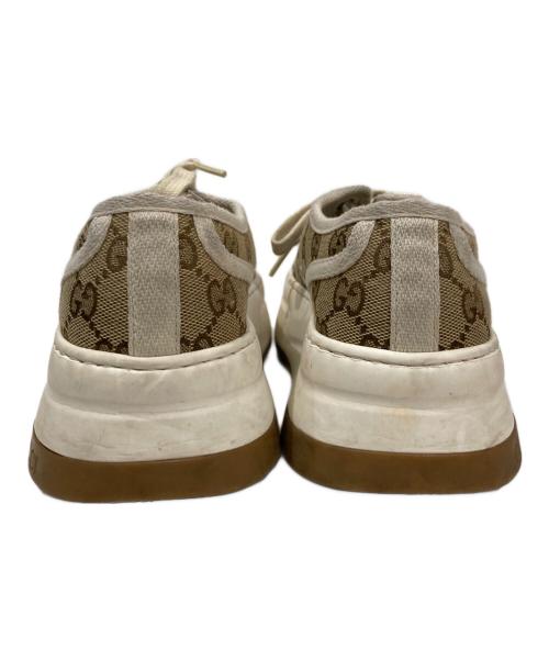 GUCCI（グッチ）GUCCI (グッチ) TENNIS 1977 GGキャンバス ローカットスニーカー ベージュ サイズ:37の古着・服飾アイテム
