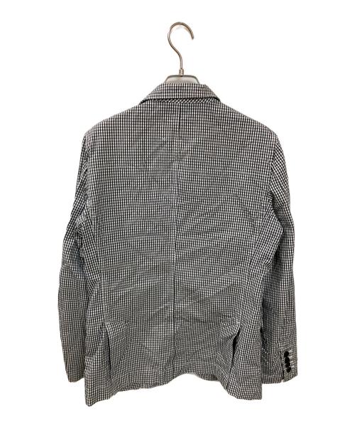 COMME des GARCONS HOMME DEUX（コムデギャルソン オム ドゥ）COMME des GARCONS HOMME DEUX (コムデギャルソン オム ドゥ) リネンポリテーラードジャケット ホワイト×ブラック サイズ:XSの古着・服飾アイテム