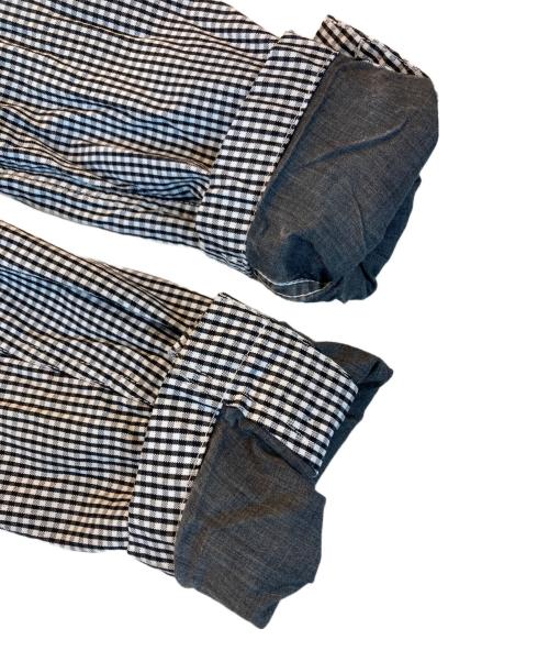 COMME des GARCONS HOMME DEUX（コムデギャルソン オム ドゥ）COMME des GARCONS HOMME DEUX (コムデギャルソン オム ドゥ) リネンポリテーラードジャケット ホワイト×ブラック サイズ:XSの古着・服飾アイテム