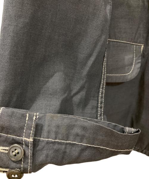 COMME des GARCONS HOMME PLUS（コムデギャルソンオムプリュス）COMME des GARCONS HOMME PLUS (コムデギャルソンオムプリュス) 製品染ウールコットンジャケット グレー サイズ:XSの古着・服飾アイテム