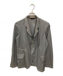 COMME des GARCONS HOMME PLUS（コムデギャルソンオムプリュス）の古着「製品染ウールコットンジャケット」｜グレー