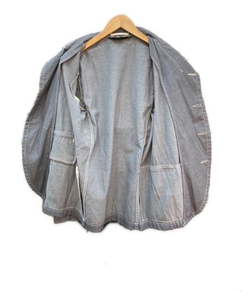 COMME des GARCONS HOMME PLUS（コムデギャルソンオムプリュス）COMME des GARCONS HOMME PLUS (コムデギャルソンオムプリュス) 製品染ウールコットンジャケット グレー サイズ:XSの古着・服飾アイテム