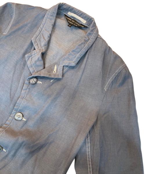 COMME des GARCONS HOMME PLUS（コムデギャルソンオムプリュス）COMME des GARCONS HOMME PLUS (コムデギャルソンオムプリュス) 製品染ウールコットンジャケット グレー サイズ:XSの古着・服飾アイテム