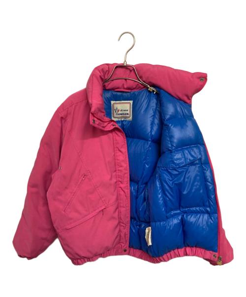 MONCLER（モンクレール）MONCLER (モンクレール) ダウンジャケット ブルー×ピンク サイズ:キッズサイズ150の古着・服飾アイテム