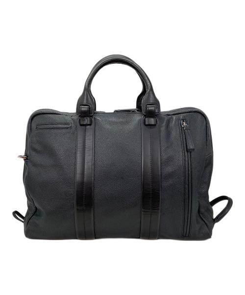 GALLERIANT（ガレリアント）GALLERIANT (ガレリアント) 2WAYレザーブリーフケース ネイビーの古着・服飾アイテム