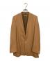 AURALEE（オーラリー）の古着「WOOL SERGE NO COLLAR JACKET」｜ブラウン
