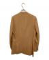 AURALEE (オーラリー) WOOL SERGE NO COLLAR JACKET ブラウン：13000円