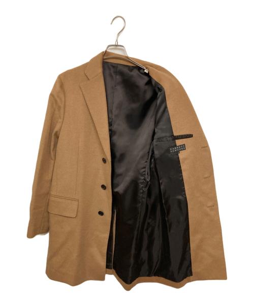BARNEYS NEWYORK（バーニーズ・ニューヨーク）BARNEYS NEWYORK (バーニーズ・ニューヨーク) ウールカシミヤチェスターコート ブラウン サイズ:Mの古着・服飾アイテム