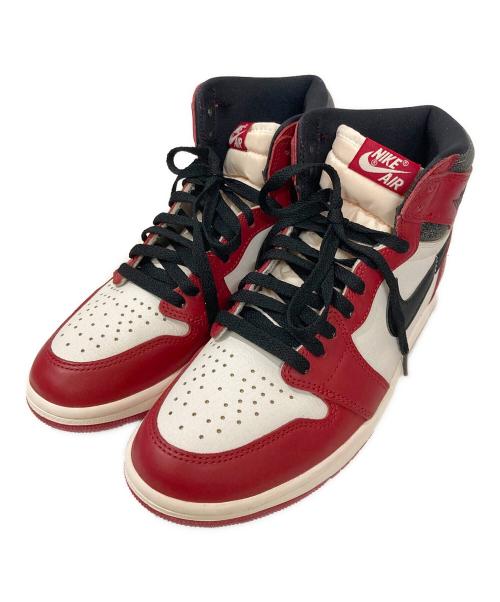NIKE（ナイキ）NIKE (ナイキ) AIR JORDAN 1 RETRO HIGH OG VARSITY RED/BLACK ホワイト×レッド サイズ:26.5cmの古着・服飾アイテム