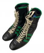 GUCCI×adidasグッチ×アディダス）の古着「レザーヒールブーツ」｜ブラック