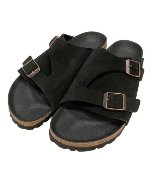 BIRKENSTOCK（ビルケンシュトック）BIRKENSTOCK (ビルケンシュトック) チューリッヒ スウェードサンダル ブラック サイズ:24cmの古着・服飾アイテム