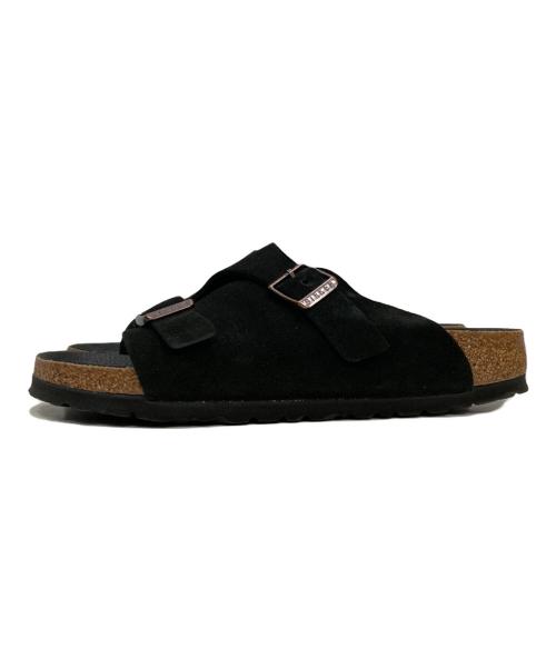 BIRKENSTOCK（ビルケンシュトック）BIRKENSTOCK (ビルケンシュトック) チューリッヒ スウェードサンダル ブラック サイズ:24cmの古着・服飾アイテム