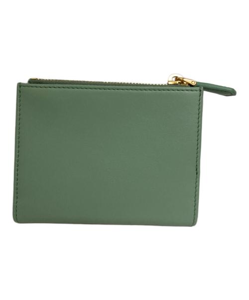 PRADA（プラダ）PRADA (プラダ) シティカーフタブ 財布 グリーンの古着・服飾アイテム
