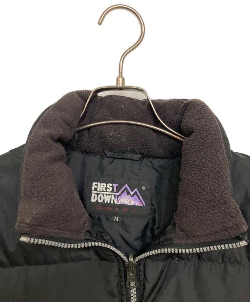 FIRST DOWN（ファーストダウン）FIRST DOWN (ファーストダウン) ダウンジャケット ブラック サイズ:Mの古着・服飾アイテム