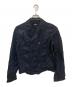 tricot COMME des GARCONS（トリココムデギャルソン）の古着「キュプラダブルジャケット」｜ネイビー