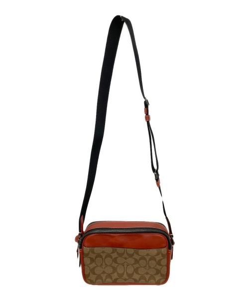 COACH（コーチ）COACH (コーチ) PEANUTS (ピーナッツ) グラハム クロスボディ・シグネチャー キャンバス・パッチ ブラウンの古着・服飾アイテム