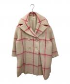 furfurファーファー）の古着「チェスターコート」｜ピンク
