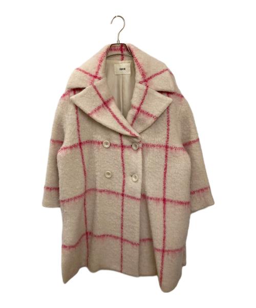 furfur（ファーファー）furfur (ファーファー) チェスターコート ピンク サイズ:FREEの古着・服飾アイテム