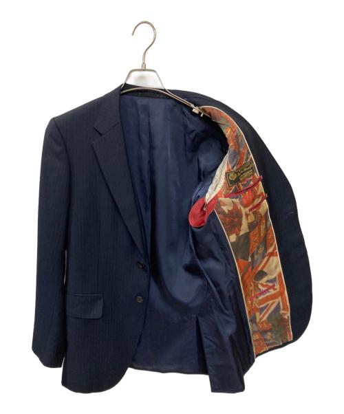PAUL SMITH（ポールスミス）Paul Smith (ポールスミス) LORO PIANA (ロロピアーナ) テーラードジャケット ネイビー サイズ:Mの古着・服飾アイテム