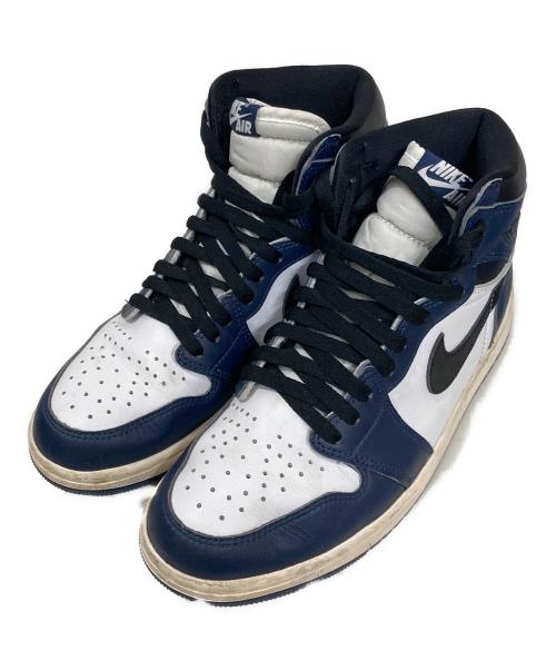 NIKE（ナイキ）NIKE (ナイキ) Air Jordan 1 Retro High OG  Midnight Navy ホワイト×ネイビー サイズ:27cmの古着・服飾アイテム