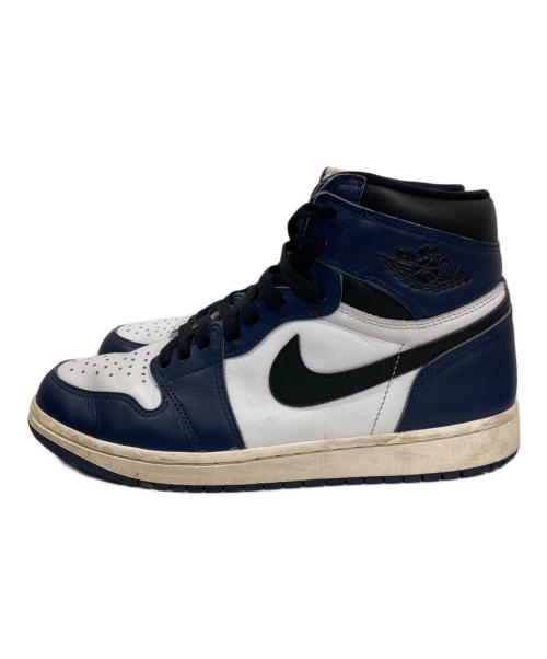 NIKE（ナイキ）NIKE (ナイキ) Air Jordan 1 Retro High OG  Midnight Navy ホワイト×ネイビー サイズ:27cmの古着・服飾アイテム