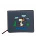 COACH (コーチ) PEANUTS (ピーナッツ) スナップ ウォレット・スヌーピー スキー モチーフ ネイビー：9000円