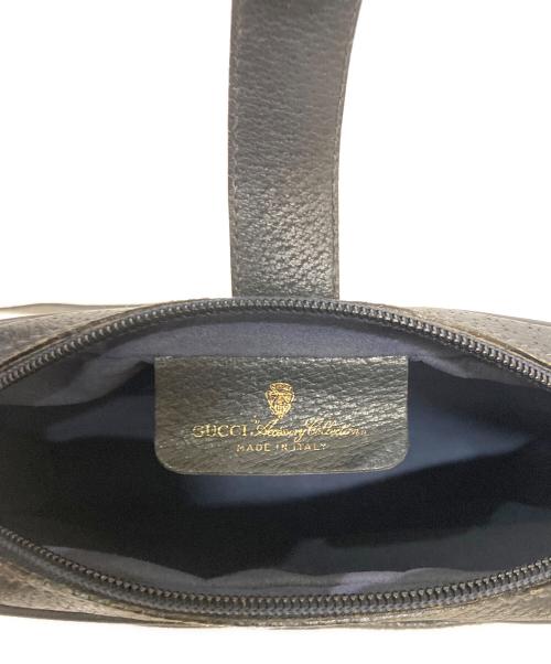 GUCCI（グッチ）GUCCI (グッチ) GG柄ショルダーバッグ ブラック×ベージュの古着・服飾アイテム