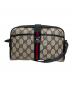 GUCCI（グッチ）の古着「GG柄ショルダーバッグ」｜ブラック×ベージュ