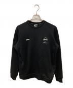 F.C.R.B.エフシーレアルブリストル）の古着「POLARTEC MICRO FLEECE L/S TOP  / ポーラテックマイクロフリース スウェット」｜ブラック