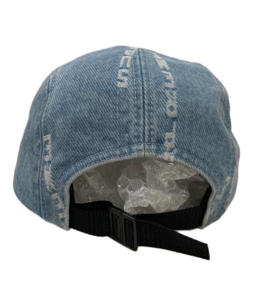 SUPREME（シュプリーム）Supreme (シュプリーム) LOGO STRIPE JACQUARD DENIM CAMP CAP インディゴの古着・服飾アイテム