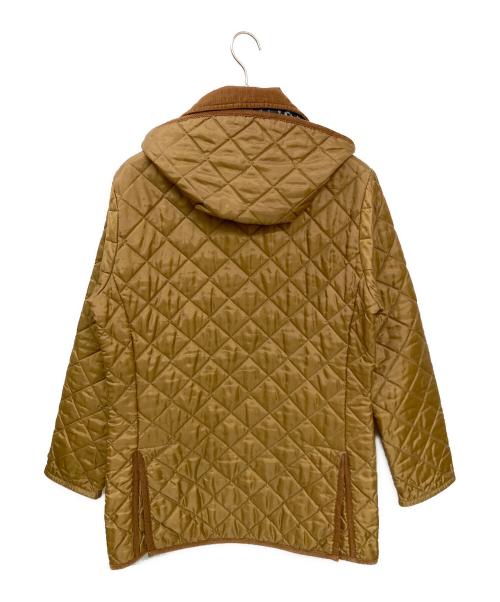 LAVENHAM（ラベンハム）LAVENHAM (ラベンハム) PS Paul Smith (ＰＳポールスミス) 別注裏地総柄キルティングコート ブラウン サイズ:Mの古着・服飾アイテム