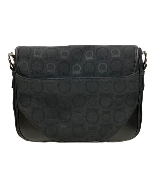 Salvatore Ferragamo（サルヴァトーレ フェラガモ）Salvatore Ferragamo (サルヴァトーレ フェラガモ) ガンチーニキャンバスショルダーバッグ ブラックの古着・服飾アイテム