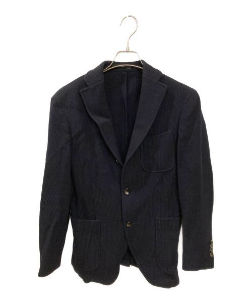 BOGLIOLI（ボリオリ）BOGLIOLI (ボリオリ) dover ウールニットテーラードジャケット ネイビー サイズ:44の古着・服飾アイテム