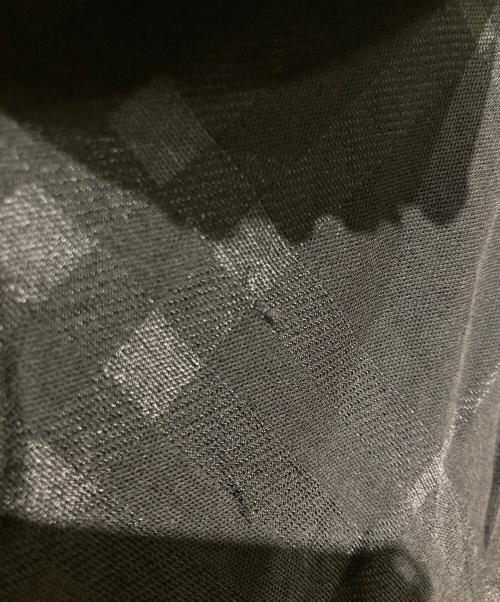 BURBERRY LONDON（バーバリーロンドン）BURBERRY LONDON (バーバリーロンドン) シャドーチェックフリルジャージーノースリーブワンピース ブラック サイズ:Lの古着・服飾アイテム