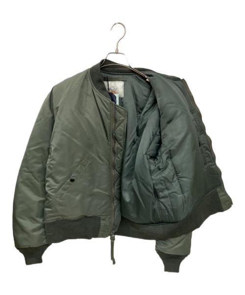 gold（ゴールド）GOLD (ゴールド) ヘビナイロンツイルビッグMA-1ジャケット オリーブ サイズ:Sの古着・服飾アイテム
