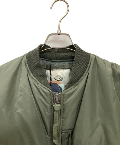 gold（ゴールド）GOLD (ゴールド) ヘビナイロンツイルビッグMA-1ジャケット オリーブ サイズ:Sの古着・服飾アイテム